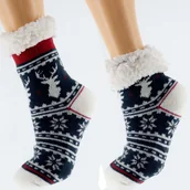 Skarpetki dla dzieci - Skarpetki Zimowe Dziecięce Grube Antypoślizgowe 32-35 Cambell - miniaturka - grafika 1