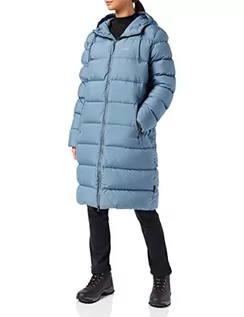 Płaszcze damskie - Jack Wolfskin Płaszcz puchowy damski Crystal Palace Coat Frost Blue XL 1204131 - grafika 1