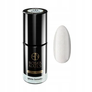 Boska Nails, Lakier hybrydowy White Samanta - Lakiery hybrydowe - miniaturka - grafika 1