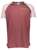Koszulki sportowe męskie - New Balance Koszulka sportowa w kolorze jagodowo-jasnoróżowym - miniaturka - grafika 1