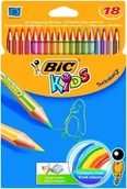 Kredki, ołówki, pastele i pisaki - Kredki Bic Tropicolor, 18 kolorów - miniaturka - grafika 1