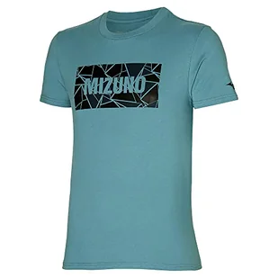 Mizuno Damska koszulka Athletic Tee, Niebieski - Smoke Blue, S - Koszulki i topy damskie - miniaturka - grafika 1