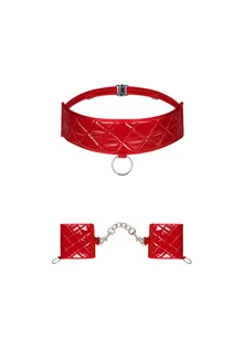 Akcesoria BDSM - Obsessive Hunteria Cuff & Chocker - grafika 1