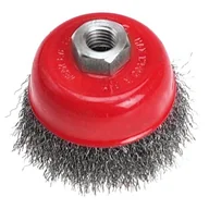 Narzędzia warsztatowe - Topex Grupa sp. z o.o. S.K. Szczotka druciana doczołowa 100 mm x M14 62H111 - miniaturka - grafika 1