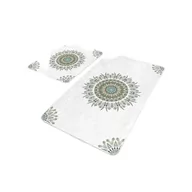 Dywaniki łazienkowe - Białe dywaniki łazienkowe zestaw 2 szt. 60x100 cm – Mila Home - miniaturka - grafika 1