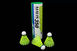 Yonex Mavis 350 Badmintonshuttle, doos met 6 stuks, geel, maat medium-blauw 103531 - Badminton - miniaturka - grafika 1