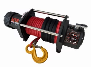 Wyciągarka XTR 13500lbs [6130kg] z liną syntetyczną 12V (lina: 9,5mm szara dyneema 27m 9800kg +hak zdejmowany) 81880009 - Wciągarki - miniaturka - grafika 3