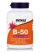 Witaminy i minerały - Now® Foods NOW Kompleks witamin B-50, 100 kapsułek ziołowych - miniaturka - grafika 1