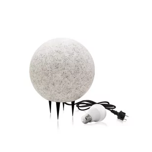 ZESTAW Kula OGRODOWA FLORA S wodoodporna + ŻARÓWKA LED 10W barwa neutralna - Lampy ogrodowe - miniaturka - grafika 1
