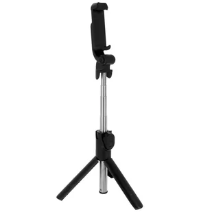 Selfie stick ze statywem Pilot zdalnego sterowania Bluetooth Wysuwane ramię 68 cm - Czarny - Selfie stick - miniaturka - grafika 1