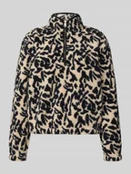 Bluzy damskie - Bluza o kroju regular fit z kołnierzem i wzorem na całej powierzchni model ‘NEW DALLAS’ - miniaturka - grafika 1