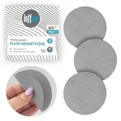Akcesoria do oczyszczania twarzy - Loffme Loffme, Wielorazowe płatki kosmetyczne, szare - miniaturka - grafika 1
