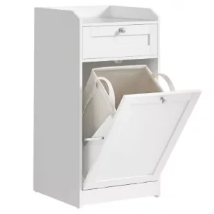 Songmics Szafka łazienkowa z koszem na pranie - Kosze na bieliznę - miniaturka - grafika 1