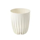 Donice - Doniczka plastikowa Mira śr.19 cm kremowa Lamela - miniaturka - grafika 1