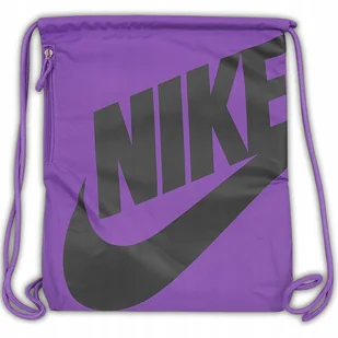 WOREK PLECAK NIKE SZKOLNY NA BUTY SPORTOWY BA5351 504 UNIWERSALNY FIOLETOWY - Worki na buty - miniaturka - grafika 1