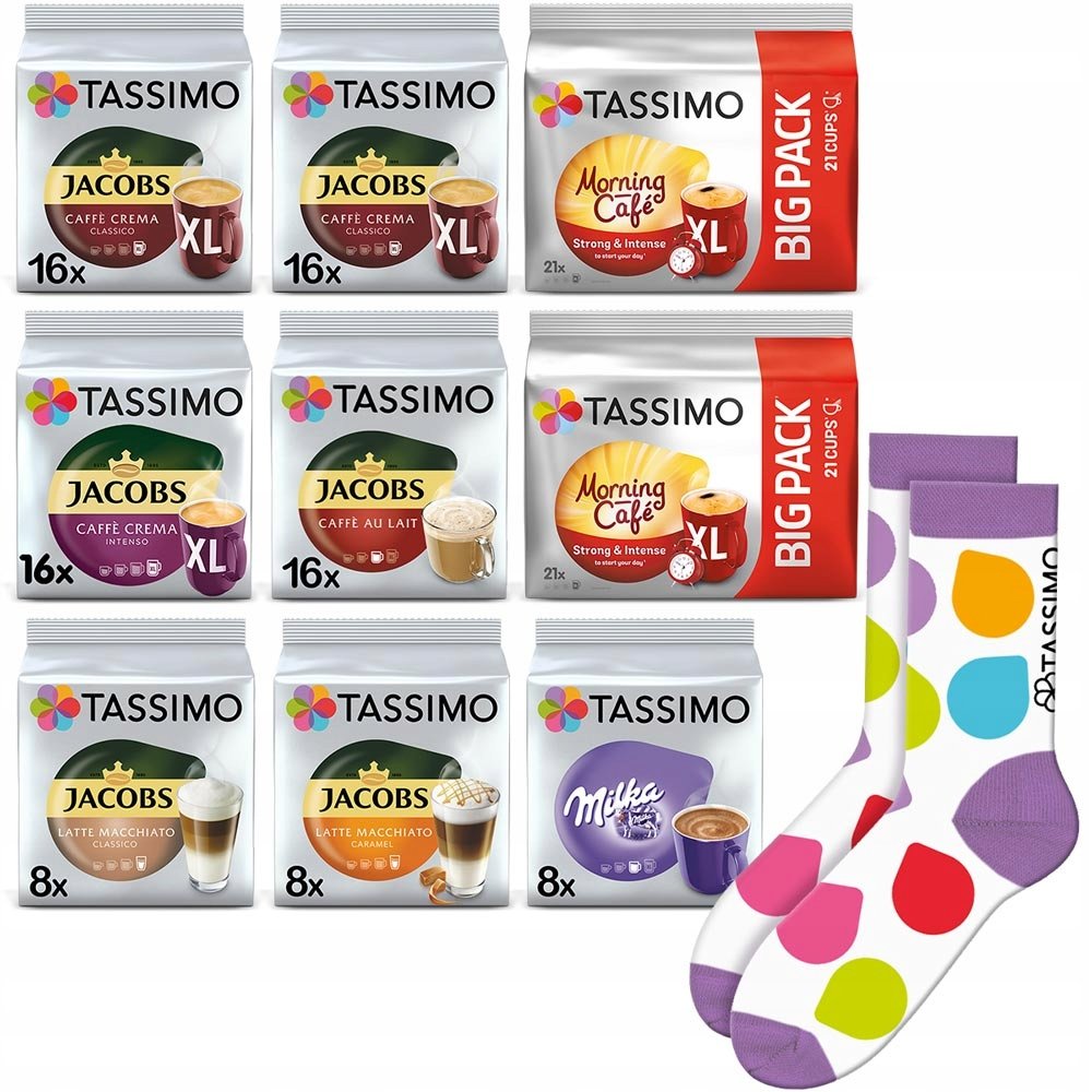 Kapsułki Tassimo MIX smaków 9 opakowań