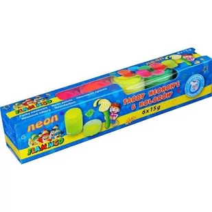 Titanum Farby plakatowe neonowe 6 kolorów 6x15g - Przybory szkolne - miniaturka - grafika 1