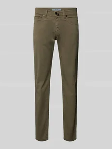 Chinosy o kroju tapered fit z 5 kieszeniami model ‘Lyon’ - Spodnie męskie - miniaturka - grafika 1
