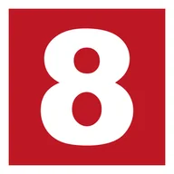 Systemy ekspozycyjne i znaki informacyjne - BC028 LICZBA 8, PS - PŁYTA PCV 1MM FOTOLUMINESCENCYJNA; (350X350MM) - miniaturka - grafika 1