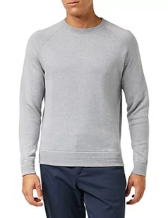 Hackett London Męska bluza z dzianiny sweter, flanelowa szara, XXL - Swetry męskie - miniaturka - grafika 1