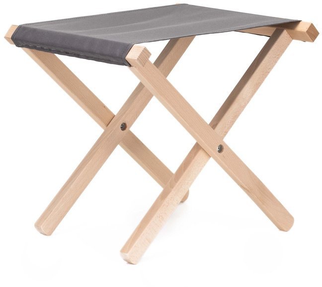 Krzesło składane turystyczne, wędkarkie, stołek na biwak, kemping, jasnoszary