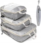Akcesoria podróżnicze - Torby kompresyjne zestaw 3 sztuk podróżne do walizki wodoodporne pakowania - miniaturka - grafika 1