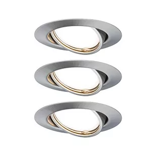 Paulmann Base Coin oprawa wbudowana ruchoma LED 3-st ściemnianie 3x5W 230V 51mm Żelazo Szczotkowane/Metal PL93425 - Lampy pozostałe - miniaturka - grafika 1