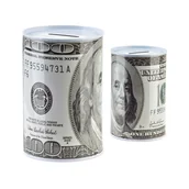 Skarbonki - Skarbonka metalowa Adi 8x12,5 cm - elegancki dodatek i oszczędności - miniaturka - grafika 1