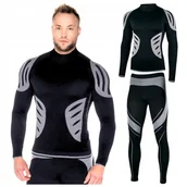 Pozostała odzież narciarska - BIELIZNA TERMOAKTYWNA męska Koszulka + Kalesony Szybkoschnąca Lekka KOMPLET - miniaturka - grafika 1