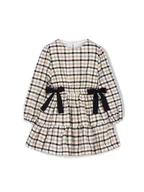 Sukienki i spódniczki dla dziewczynek - Mayoral Sukienka codzienna 4915 Beżowy Regular Fit - miniaturka - grafika 1