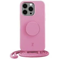 Etui i futerały do telefonów - Etui JUST ELEGANCE PopGrip do Apple iPhone 14 Pro Max Różowy - miniaturka - grafika 1