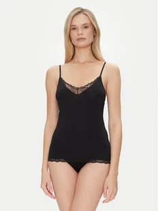YSABEL MORA Top 19048 Czarny Slim Fit - Piżamy damskie - miniaturka - grafika 1