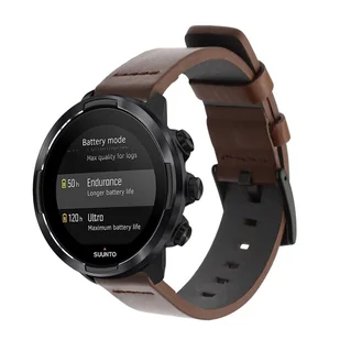 INF Pasek do zegarka 24 mm do smartwatchów Suunto i Fossil Kawa - Akcesoria do smartwatchy - miniaturka - grafika 1