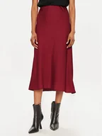 Spódnice - Calvin Klein Spódnica midi K20K207308 Czerwony Slim Fit - miniaturka - grafika 1