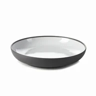 Talerze - Revol SOLID talerz 23,5 cm, biało-czarny White - miniaturka - grafika 1
