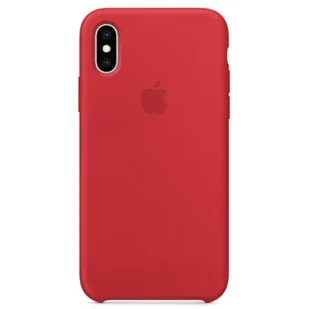 Etui silikonowe Apple iPhone XS Max czerwone - Etui i futerały do telefonów - miniaturka - grafika 3
