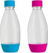 Akcesoria i części AGD - Sodastream 2 butelki 0,5 litra niebieska i różowa - miniaturka - grafika 1