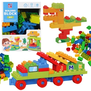 Klocki konstrukcyjne klocki dla dzieci 100 elementów - Klocki - miniaturka - grafika 1