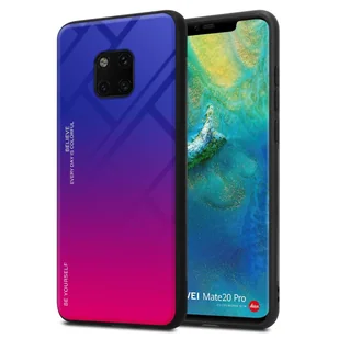 Pokrowiec Do Huawei MATE 20 PRO Etui w FIOLETOWO - CZERWONY TPU Obudowa Case Cover Plecki Ochronny Cadorabo - Etui i futerały do telefonów - miniaturka - grafika 1