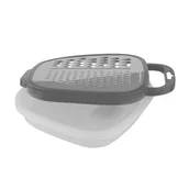 Siekacze tarki i szatkownice - Tarka płaska z pojemnikiem 19 x 14,5 x 4 cm altomdesign - miniaturka - grafika 1