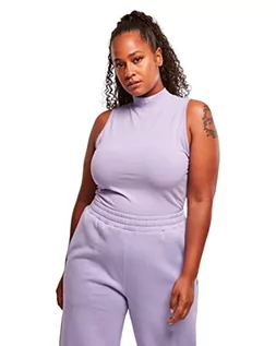 Body - Urban Classics Damskie body bez rękawów, bez rękawów, krój typu turtleneck Shapewear całe ciało, lawendowy, 4XL - grafika 1