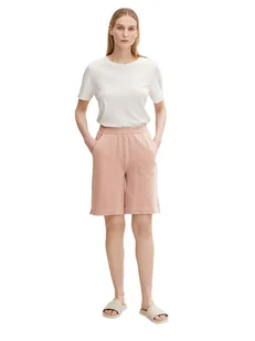 Tom Tailor Bermudy w kolorze szaroróżowym - Spodenki damskie - miniaturka - grafika 1