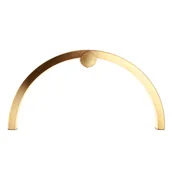 Lampy ścienne - Kinkiet na ścianę Trioarc W0336 Maxlight LED 16W 3000K IP44 na przedpokój łuk złoty - miniaturka - grafika 1