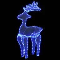 Oświetlenie świąteczne - vidaXL vidaXL Świąteczna dekoracja, renifer z siatki, 306 LED, 60x24x89 cm - miniaturka - grafika 1