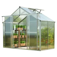 Szklarnie ogrodowe - GFP szklarnia Topas 2 rama aluminiowa 225x133 cm - płytami poliwęglanowymi ok. 6 mm - miniaturka - grafika 1