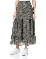 Spódnice - TILDEN Spódnica damska 37230930, czarna, wielokolorowa, XL, czarny wielokolorowy, XL - miniaturka - grafika 1