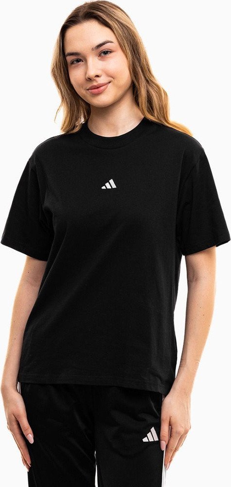 Adidas Koszulka damska adidas Essentials Small Logo Cotton czarna JC5943 XS