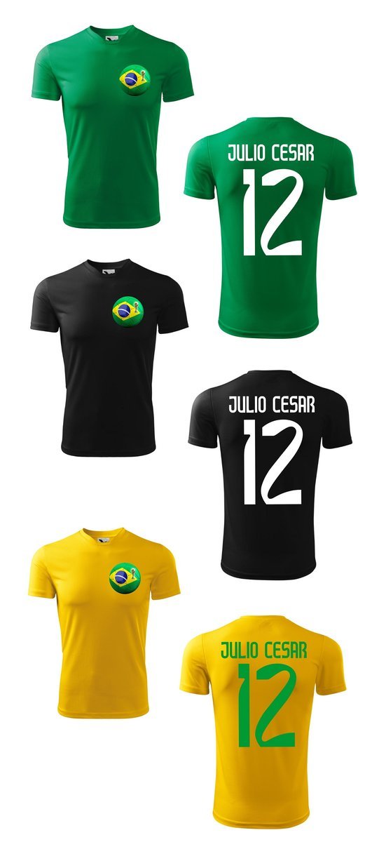 Treningowa Koszulka BRASIL Julio CESAR 12 jr