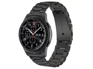 Bransoleta Stainless Steel Alogy stal nierdzewna do smartwatcha 22mm Czarny - Akcesoria do smartwatchy - miniaturka - grafika 2