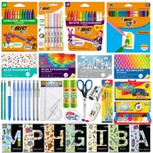 Zeszyty szkolne - MEGA zestaw wyprawka szkolna do klas 4-6, BIC, XXL 89 elementów w tym 7 zeszytów przedmiotowych - miniaturka - grafika 1